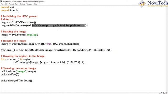 Smart Motion capture Security system using Image Processing - NoviTech. смотреть онлайн