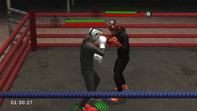 Completely Out Boxing the CPU in Bloody Knuckles Street Boxing Game смотреть онлайн