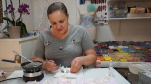 Урок/МК: Пион из шёлка