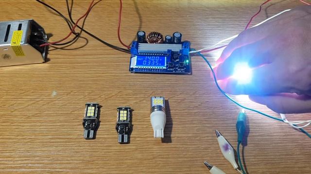 Новые яркие LED Лампы T15 W16W  ТЕСТ