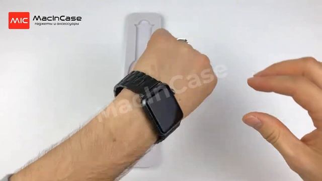 Металлический ремешок STR 3 Bead Metal Band for Apple Watch Black смотреть онлайн