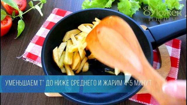 Как Пожарить Картошку Вкусно (СУПЕР РЕЦЕПТ!) ⭐ С Золотистой Корочкой Соломкой! смотреть онлайн
