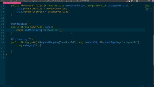 Java Spring - Products & Categories смотреть онлайн
