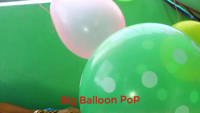 Green Balloon Blowing To Pop // Big Balloon Pop смотреть онлайн