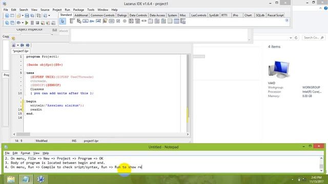 how to get to start pascal programming with lazarus software смотреть онлайн