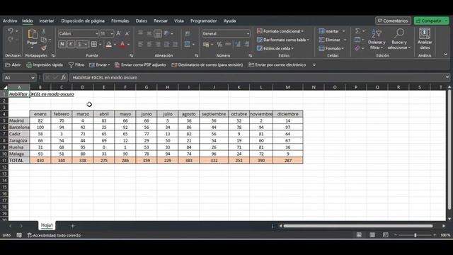 Cómo habilitar el MODO OSCURO en EXCEL смотреть онлайн