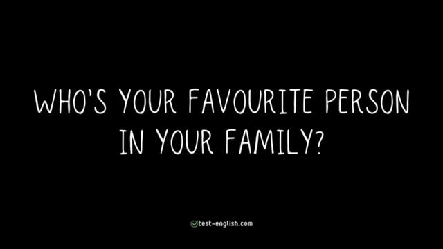 My Family – A1 English Listening Test