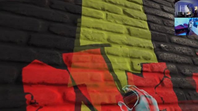 [ Kingspray Graffiti Simulator ] EP11: Painting a red, green, and blue "Rend" piece смотреть онлайн