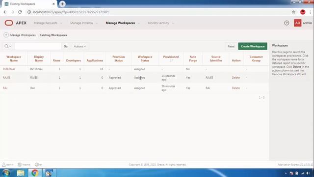 how to create workspace in oracle apex 20.1 tamil (Tutorial-1) смотреть онлайн