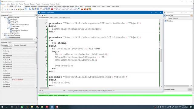 007 Lazarus Free Pascal 2022 Editando Usuarios смотреть онлайн