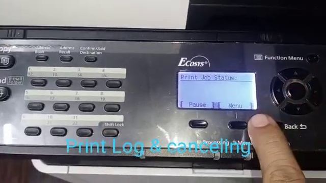 How to cancel the prints from Kyocera M2040dn machine смотреть онлайн