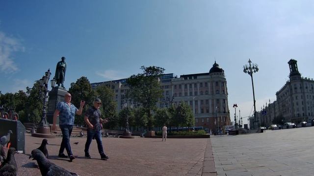 4кTimeLaps. Пушкинская площадь. Памятник Пушкину А.С. смотреть онлайн