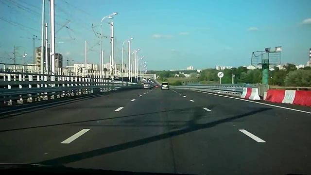 Дарницкий Мост (г.Киев) проезд с правого на левый берег. смотреть онлайн