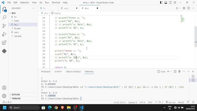 Input, Typecasting and Comments in C. #3 смотреть онлайн