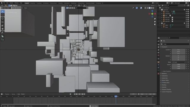 Abstract Geometry Nodes Loop Animation in Eevee (Blender Tutorial) смотреть онлайн