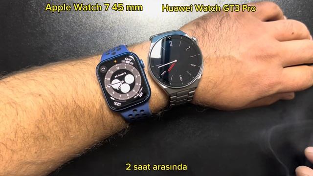 İphone ile Huaew mi ? Apple mı ? Kullanalım Apple Watch 7 45 mm Huawei Watch GT3 Pro Titanium смотреть онлайн