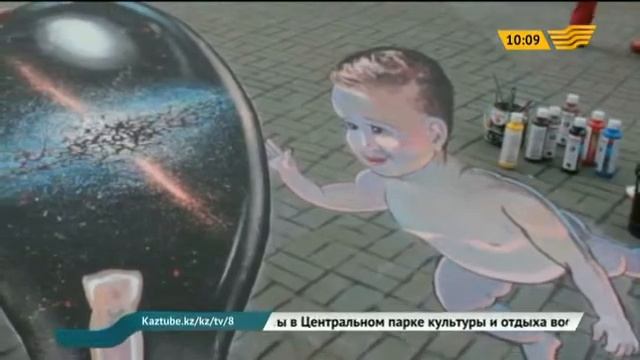 В Минске проходит фестиваль 3D картин на асфальте смотреть онлайн