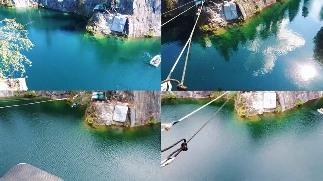 Рускеала. Экстрим Парк. Троллей, тарзанка, веревочный городок. смотреть онлайн