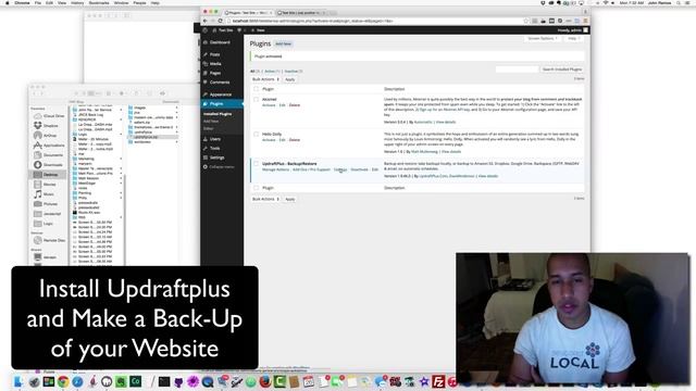 Migrating Your Localhost WordPress Website to A Live Server Using Updraftplus - Part 2 of 3 смотреть онлайн