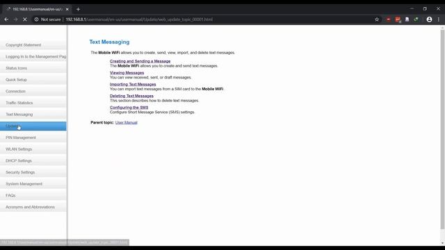 Huawei E8372H-155 Web Interface Settings / User Manual смотреть онлайн