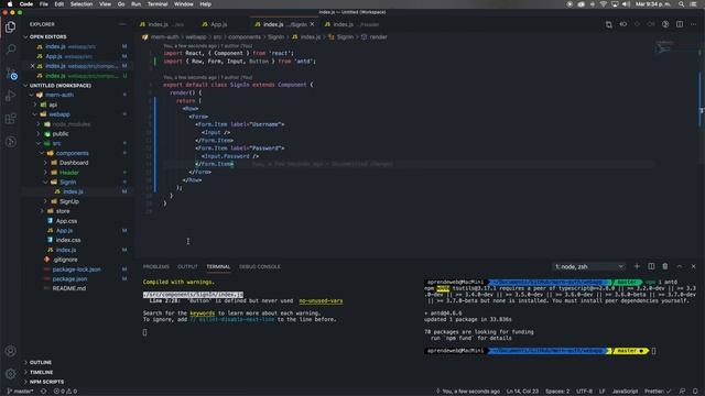 Login MERN FrontEnd ANT Design смотреть онлайн