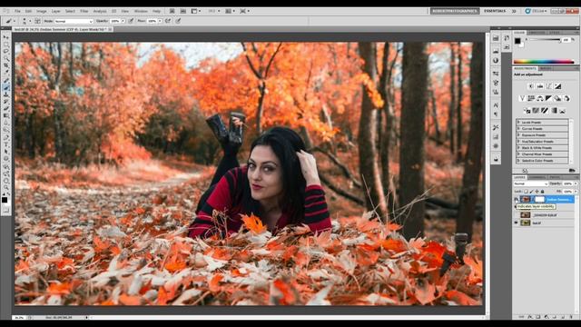 Enhancing fall foliage in Nik Color Efex Pro смотреть онлайн