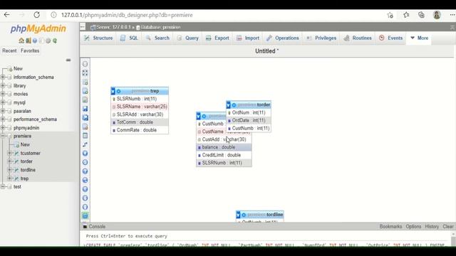 Create ERD or table relationships in phpMyadmin смотреть онлайн