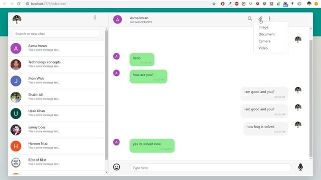 How to send image in chat app || Upload Image || Base64 (URDU/HINDI) - Part 16 смотреть онлайн
