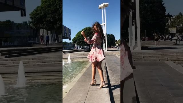 TM Domenica | Шифоновое платье с цветочным принтом смотреть онлайн