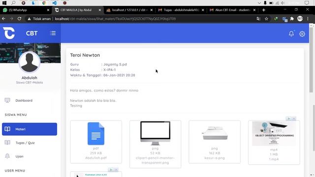 Aplikasi E learning + Ujian Online (Pilihan Ganda) Berbasis Website menggunakan Codeigniter 3 смотреть онлайн