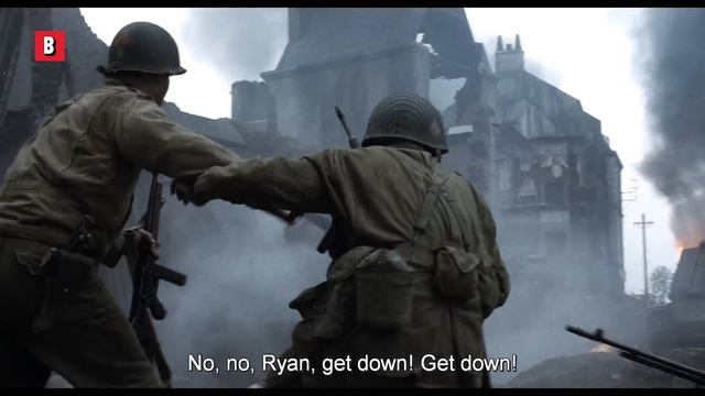 Heroic Sniper VS German Tank | Saving Private Ryan | CLIP смотреть онлайн