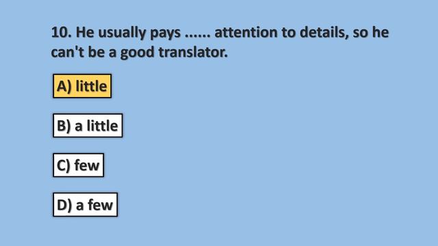 Quantifiers Test 1 A1 - A2 Level Grammar Exercises смотреть онлайн