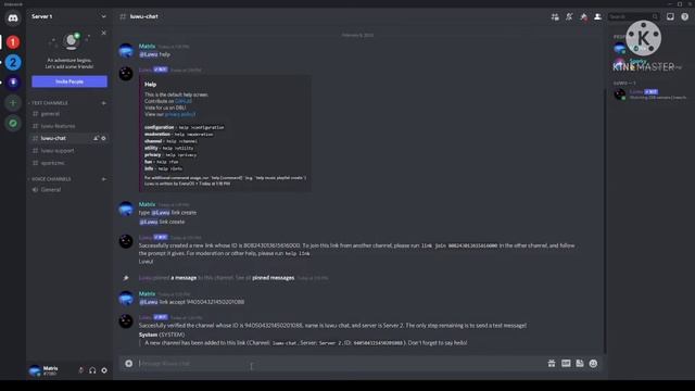 How To Setup Cross-Server Chat Using Luwu | Discord Bot Tutorial |