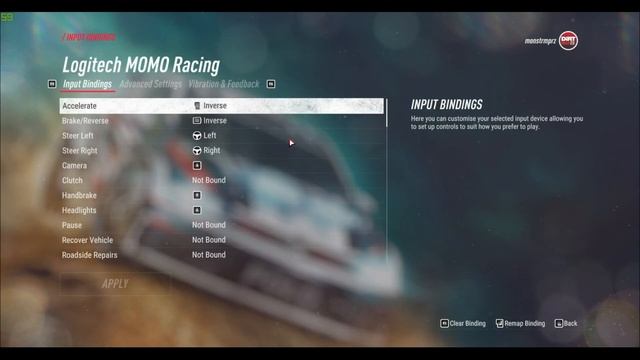 Dirt Rally 2.0 - Logitech MOMO Racing Wheel And Force Feedback Settings смотреть онлайн