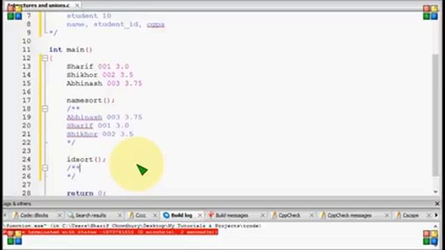 Bangla C programming tutorial 91 Structures and unions Starting смотреть онлайн