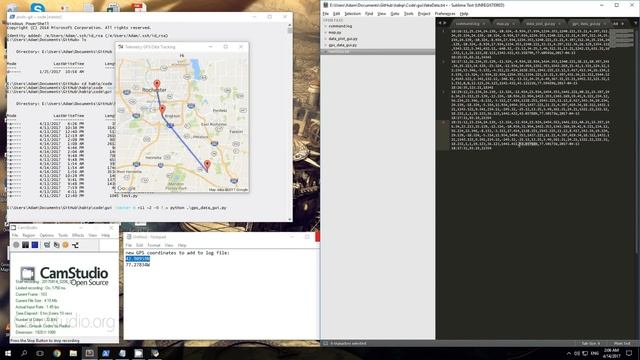 GPS Display GUI in Action смотреть онлайн