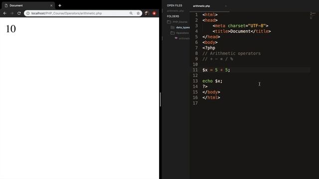 Arithmetic Operators | PHP for beginners | Learn PHP | PHP Programming | Learn PHP in 2020 смотреть онлайн