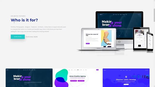 Amos - Creative WordPress Theme for Agencies and Freelancers Coo смотреть онлайн