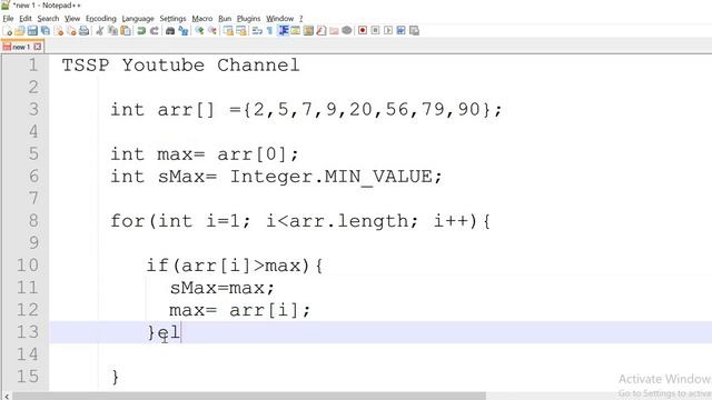2nd max element in array without sorting смотреть онлайн