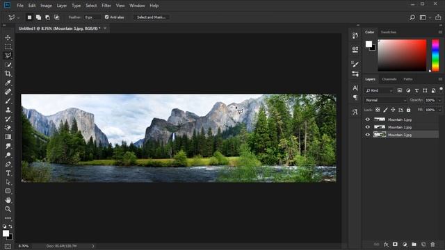 كيفية عمل صورة بانوراما بالفوتوشوب - Panorama