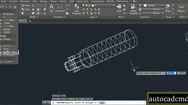 3D Modeling - shock Absorber Tutorial - Autocad 2019 смотреть онлайн