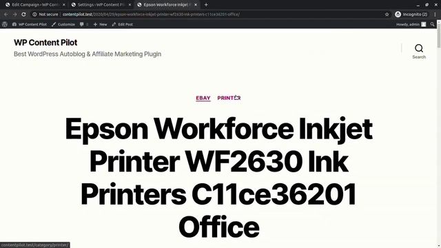 Auto post eBay products to WordPress - WP Content Pilot смотреть онлайн