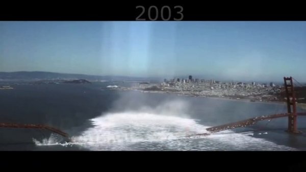 Evolution of Golden Gate Bridge Destruction 3.0