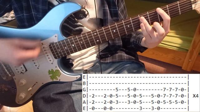 Nirvana - Even In His Youth | Guitar Cover with Tabs смотреть онлайн