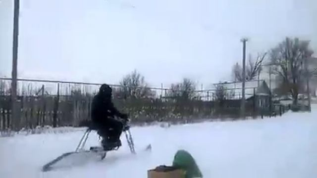 Снегоход из мопеда альфа смотреть онлайн