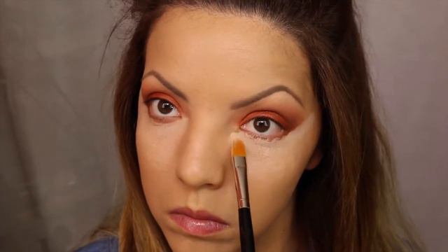 Copper eyeshadow | Full Face Makeup Tutorial смотреть онлайн