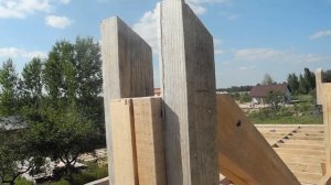 Каркасный дом 1 - 6 - коньковый прогон