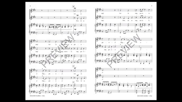 Exultate! Gloria! (2-Part Choir) - Arranged by Cristi Cary Miller смотреть онлайн