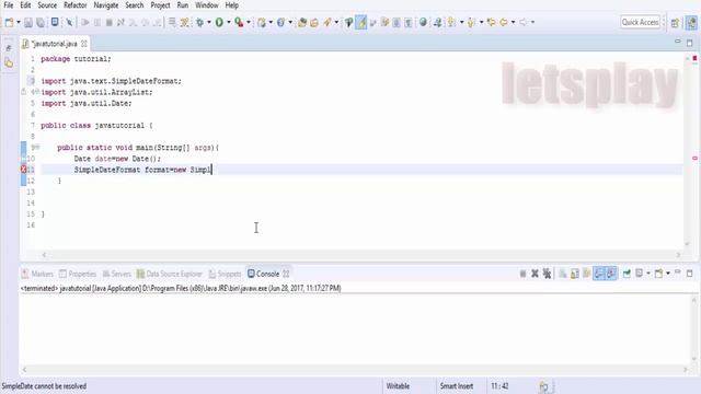 Video #30 - Java Tutorial - How to format time in AM-PM format? смотреть онлайн