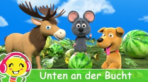 Unten an der Bucht Kinderlieder Deutsch - KinderliederTV